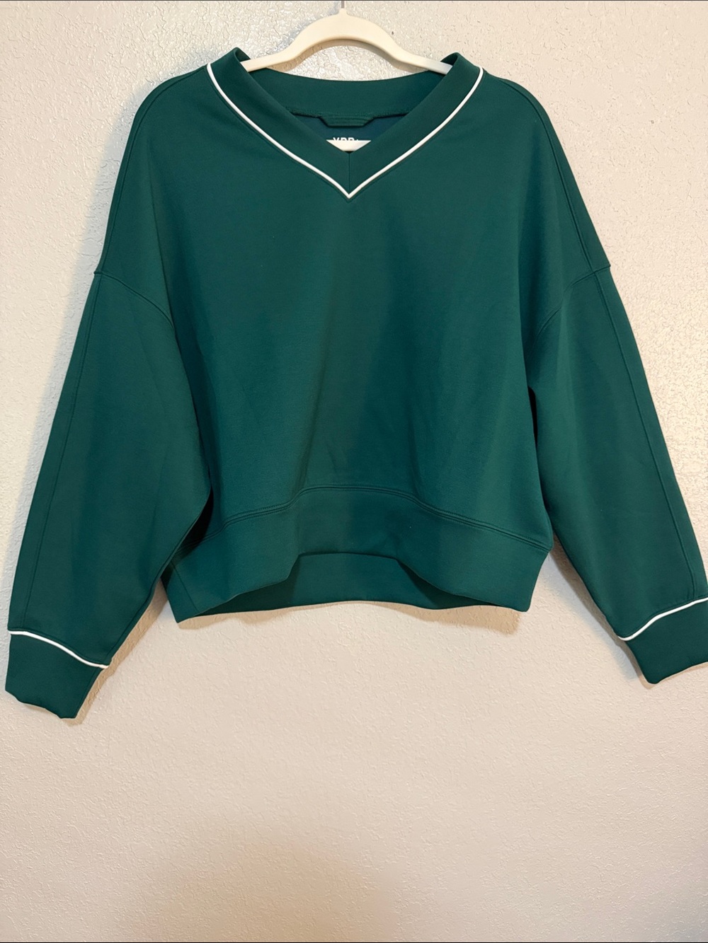Relaxed V-Neck Sweatshirt - Picture 1 of 4